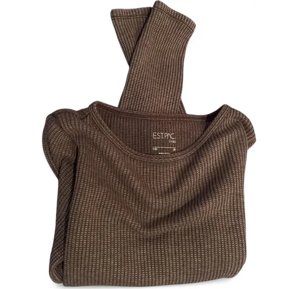 Est. Pac 1980 Waffle Knit Long Sleeve Top - Picture 7 of 7